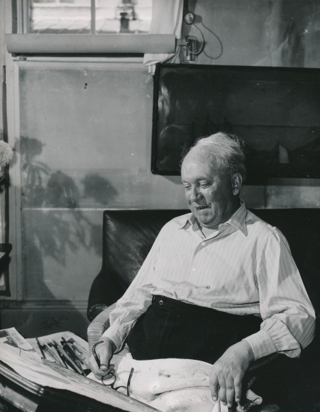 Raoul Dufy dans son atelier