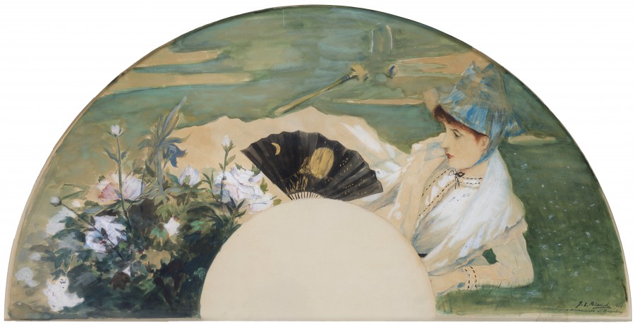 Louise Baignères aux pivoines