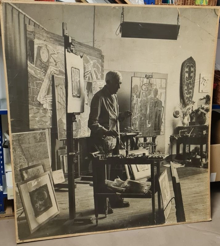 Braque dans son atelier