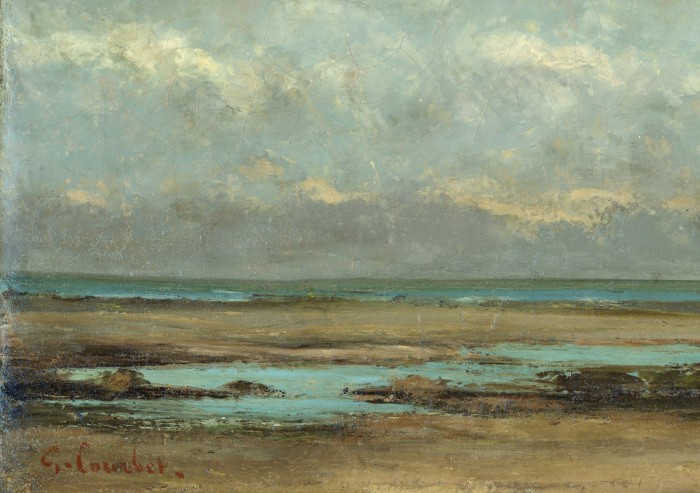Marée basse en Normandie