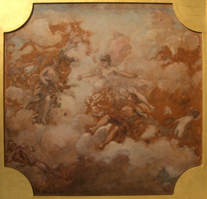 Étude pour un plafond « La France accueillant l'abondance » au palais de l'Élysée
