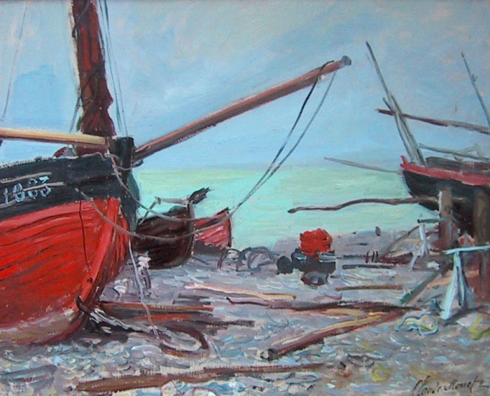 Barques sur la plage
