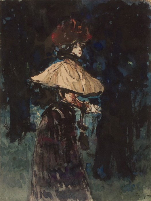 Fille de joie au bois